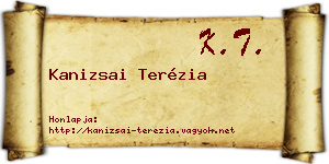 Kanizsai Terézia névjegykártya